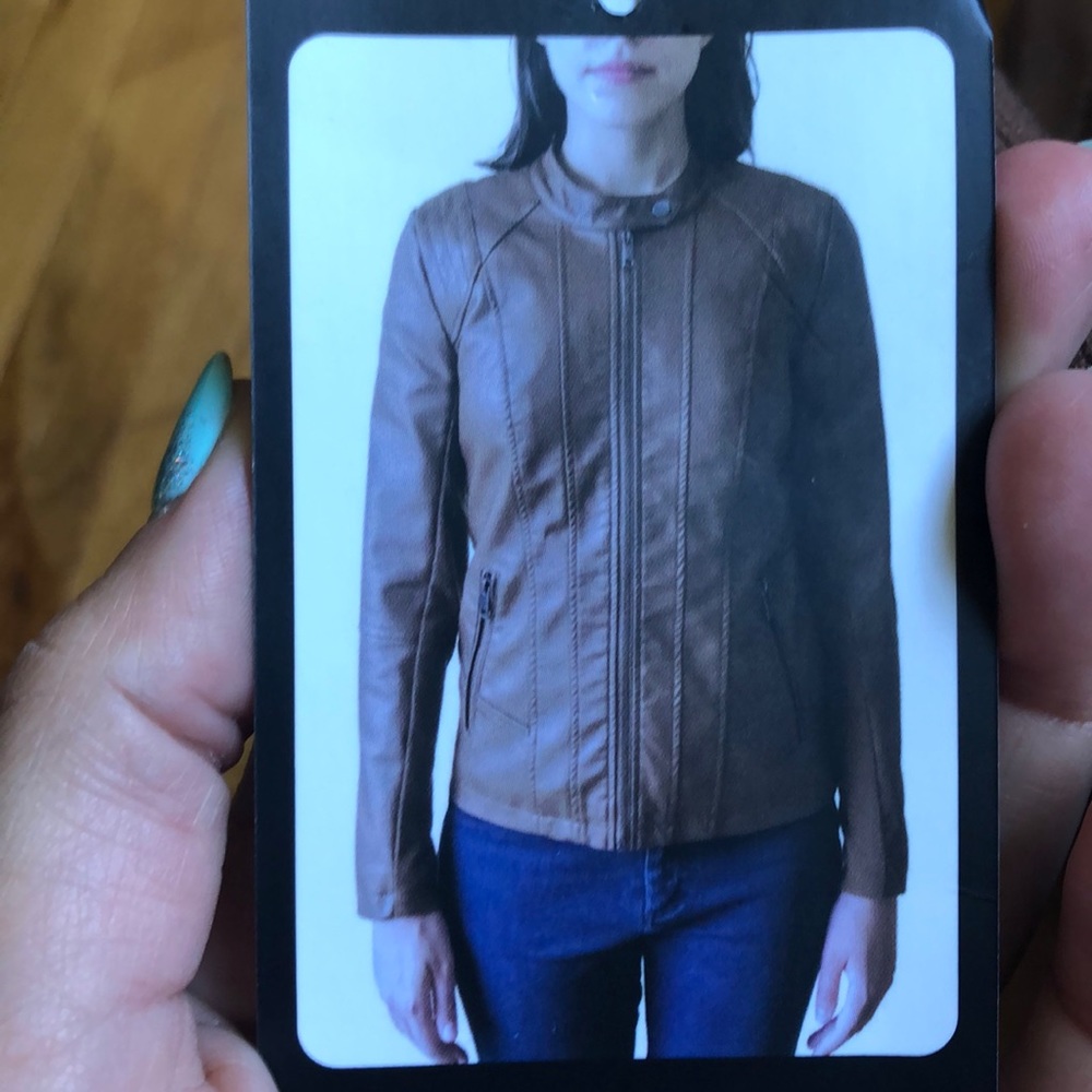 SHELBY COLLECTION caramel women’s jacket size L.